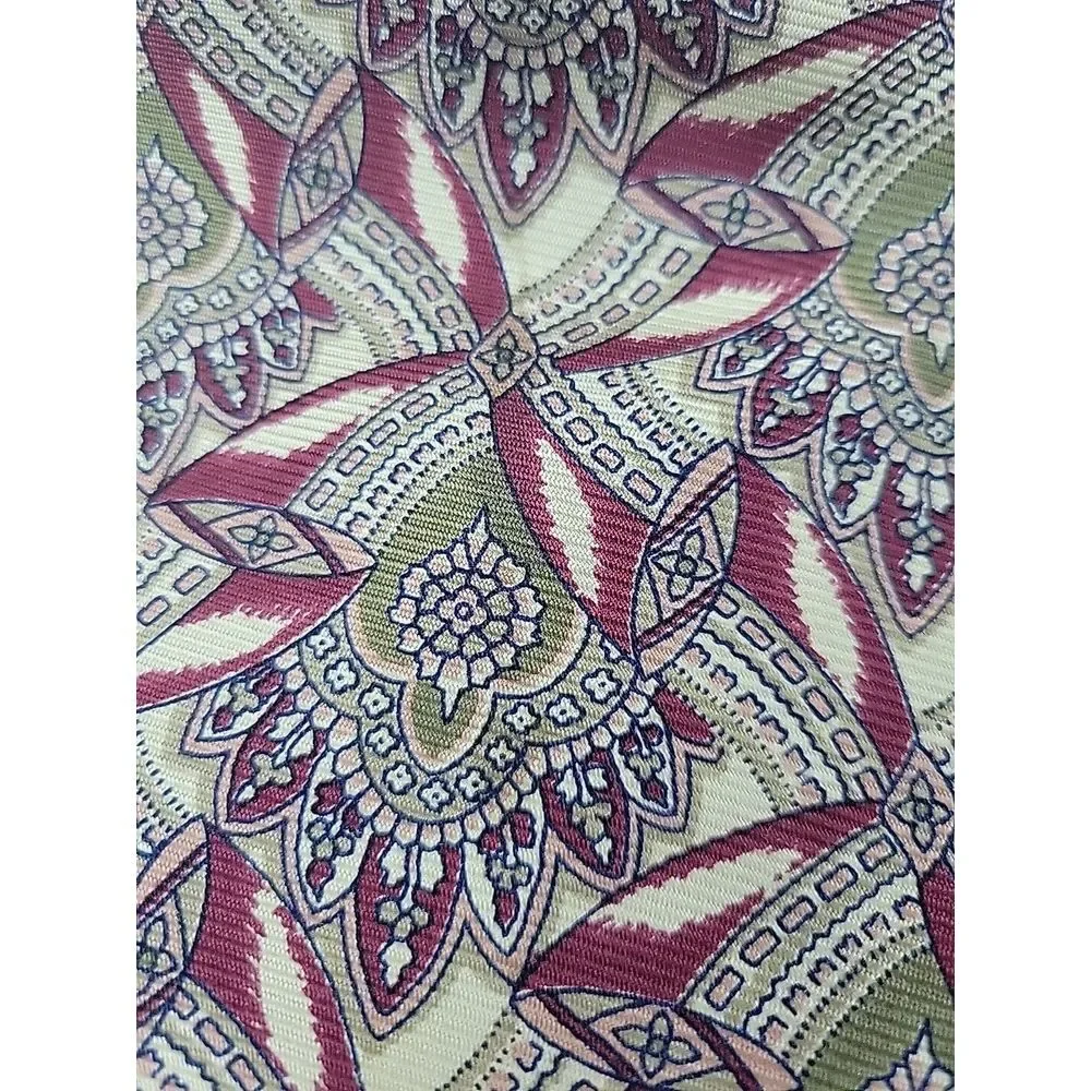 Vintage Polo‎ Ralph Lauren 100% Silk Necktie Tie Hand Made USA Abstract Classic